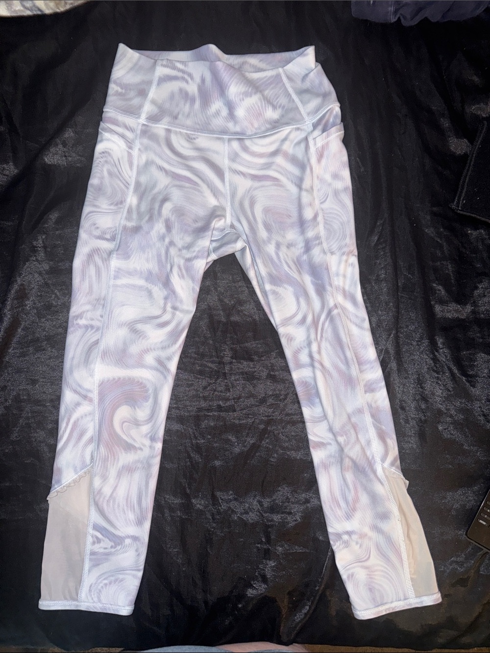 all in motion Lavender Marble-Print Kids Leggings